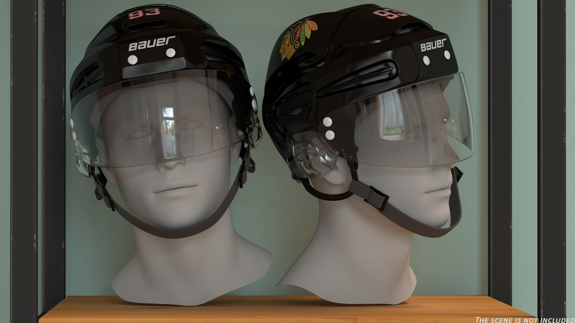 Hockey Helmet Chicago Blackhawks 3D