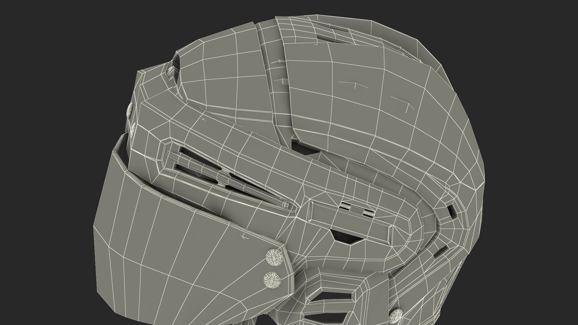 Hockey Helmet Chicago Blackhawks 3D