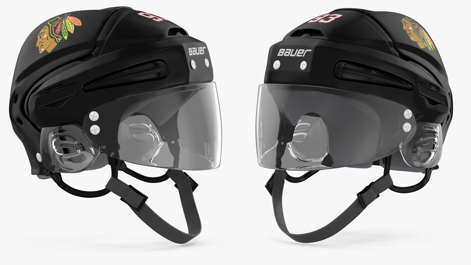 Hockey Helmet Chicago Blackhawks 3D