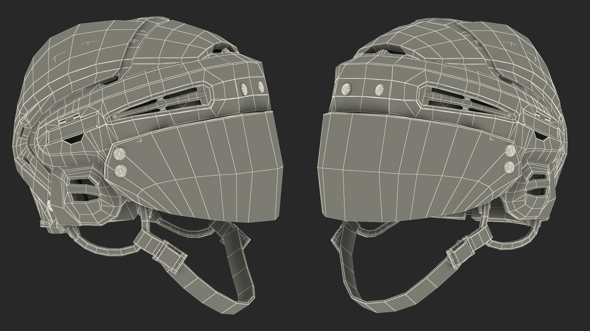 Hockey Helmet Chicago Blackhawks 3D