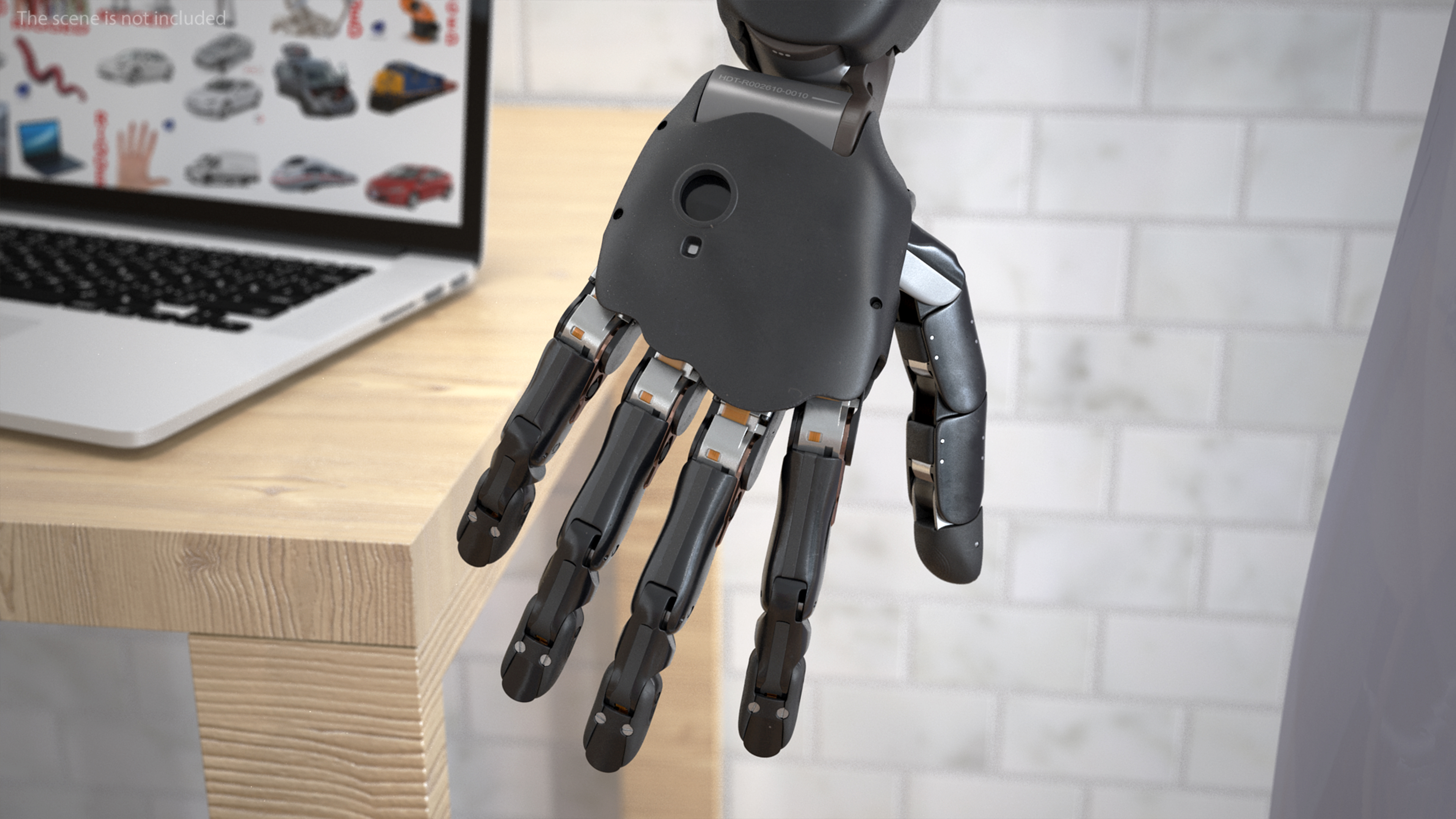 Brain Controlled Prosthetic Arms Rigged 3D model