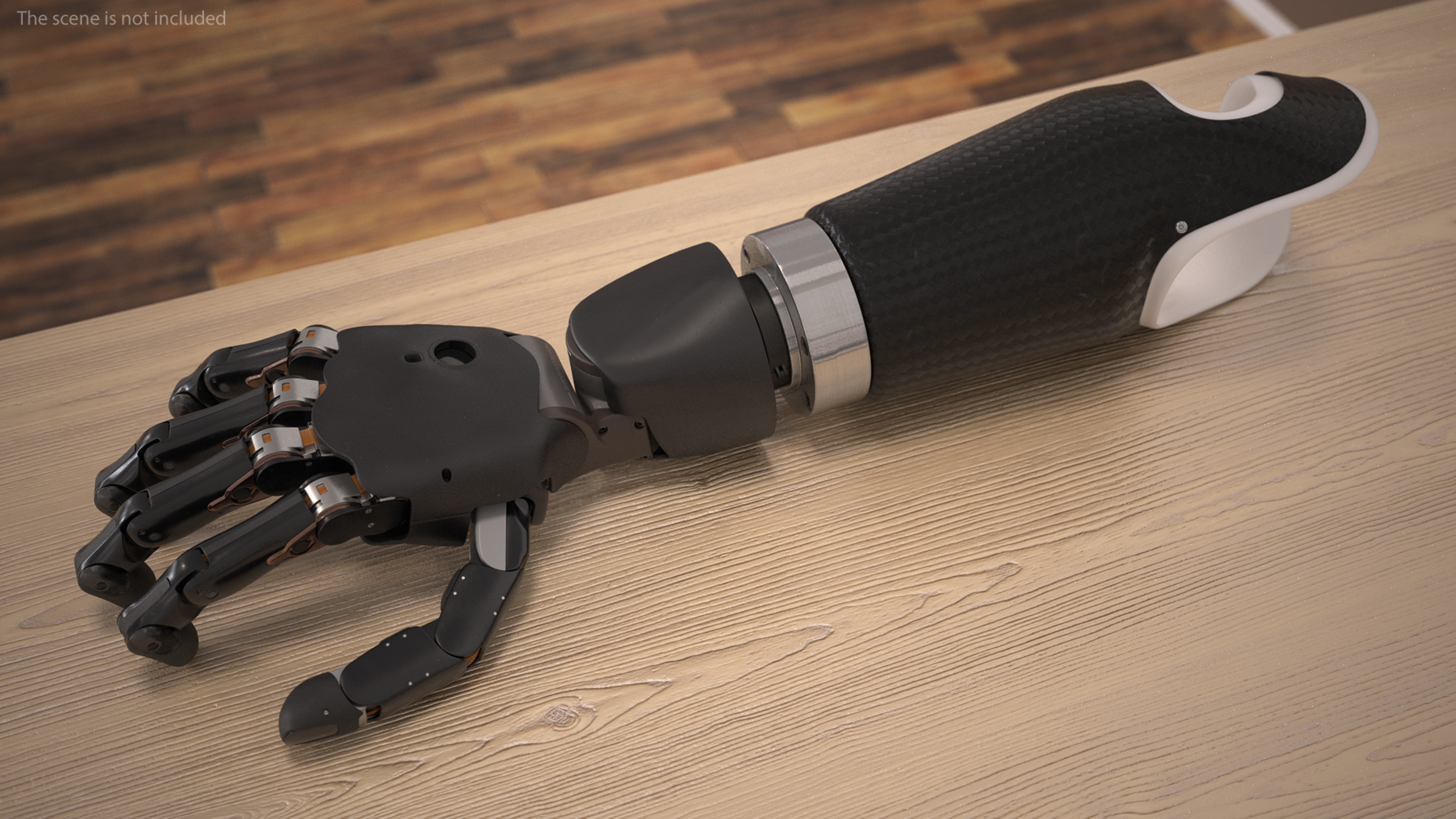 Brain Controlled Prosthetic Arms Rigged 3D model