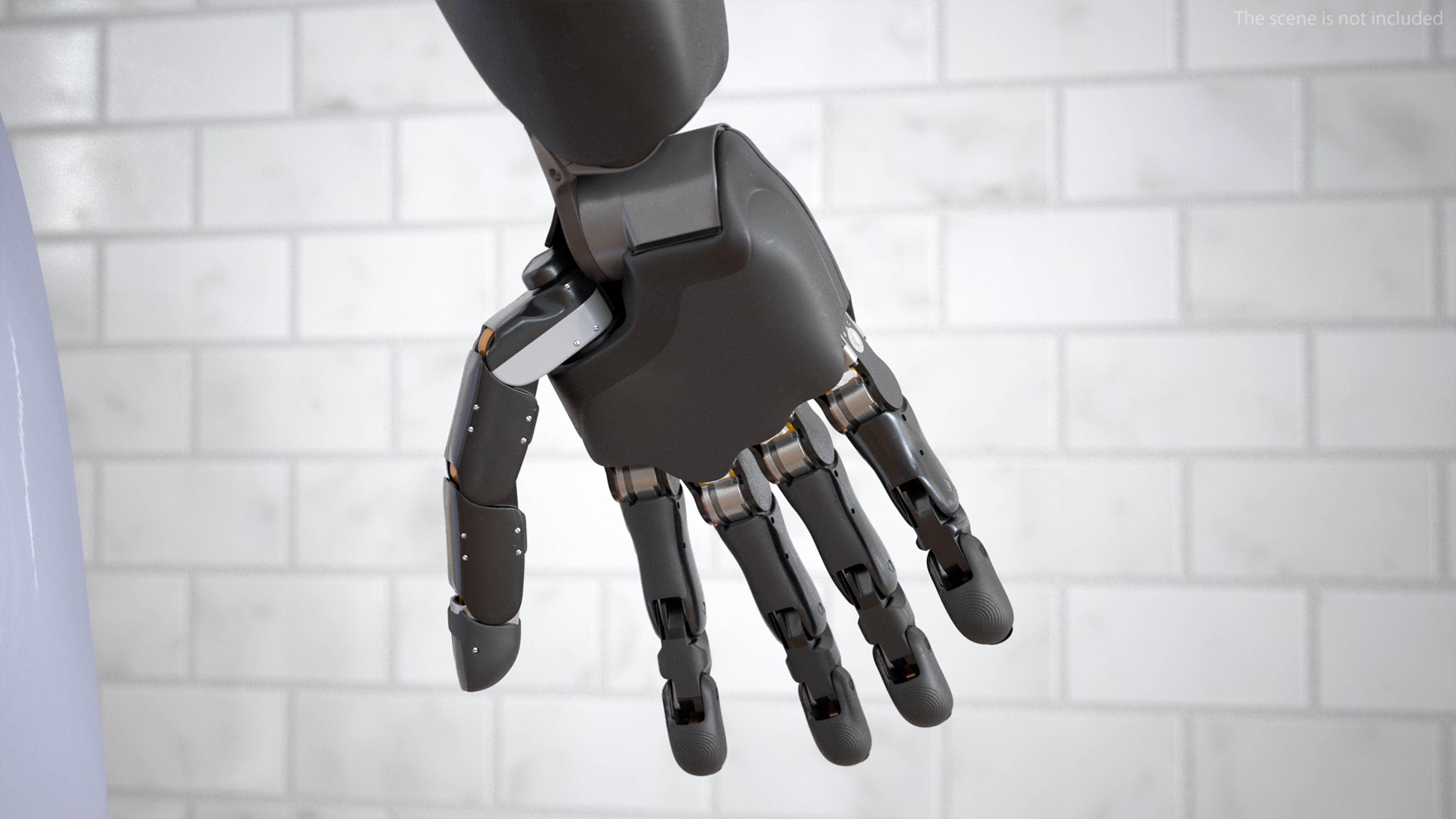 Brain Controlled Prosthetic Arms Rigged 3D model