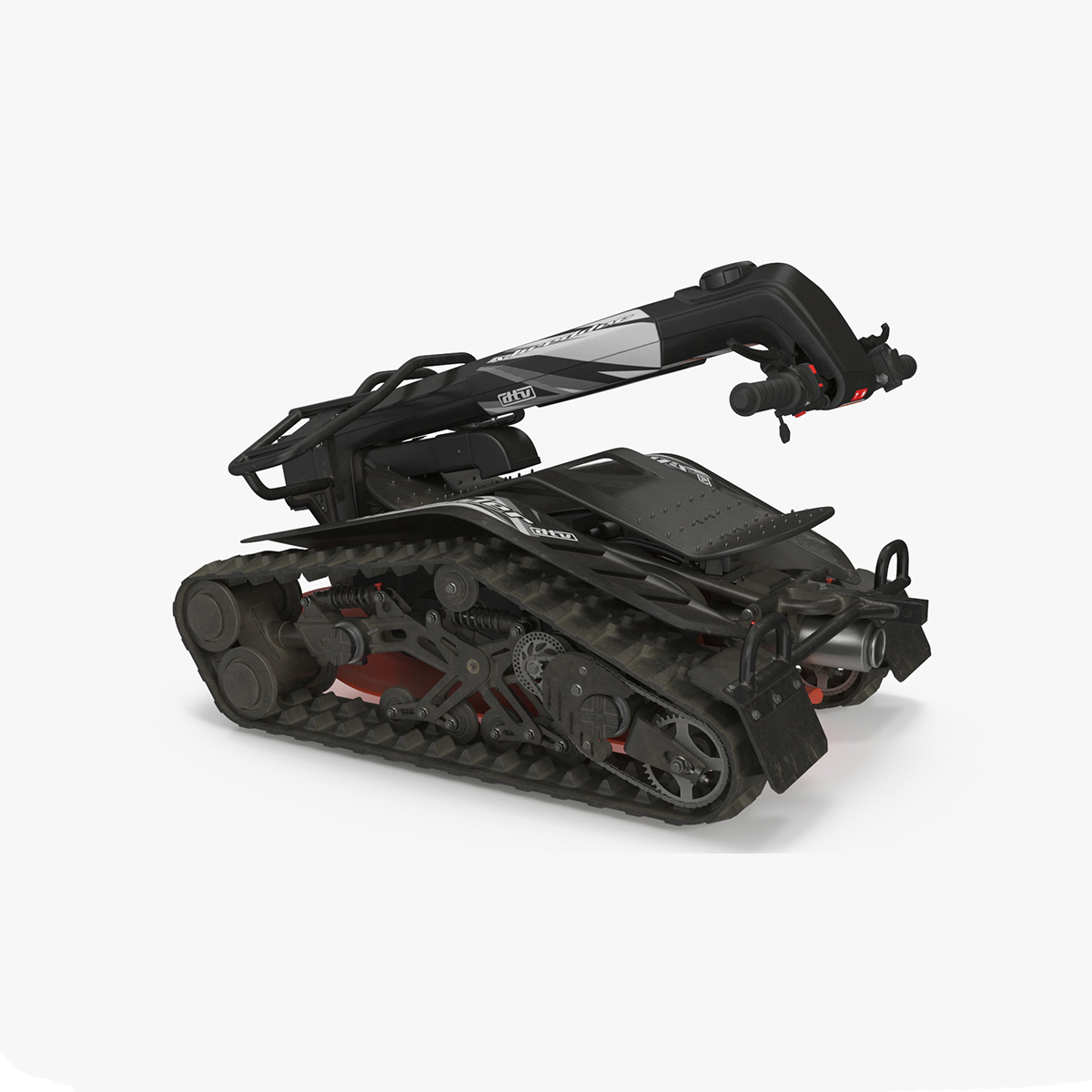 Dirt All Terrain Scooter DTV Rigged for Maya 3D model