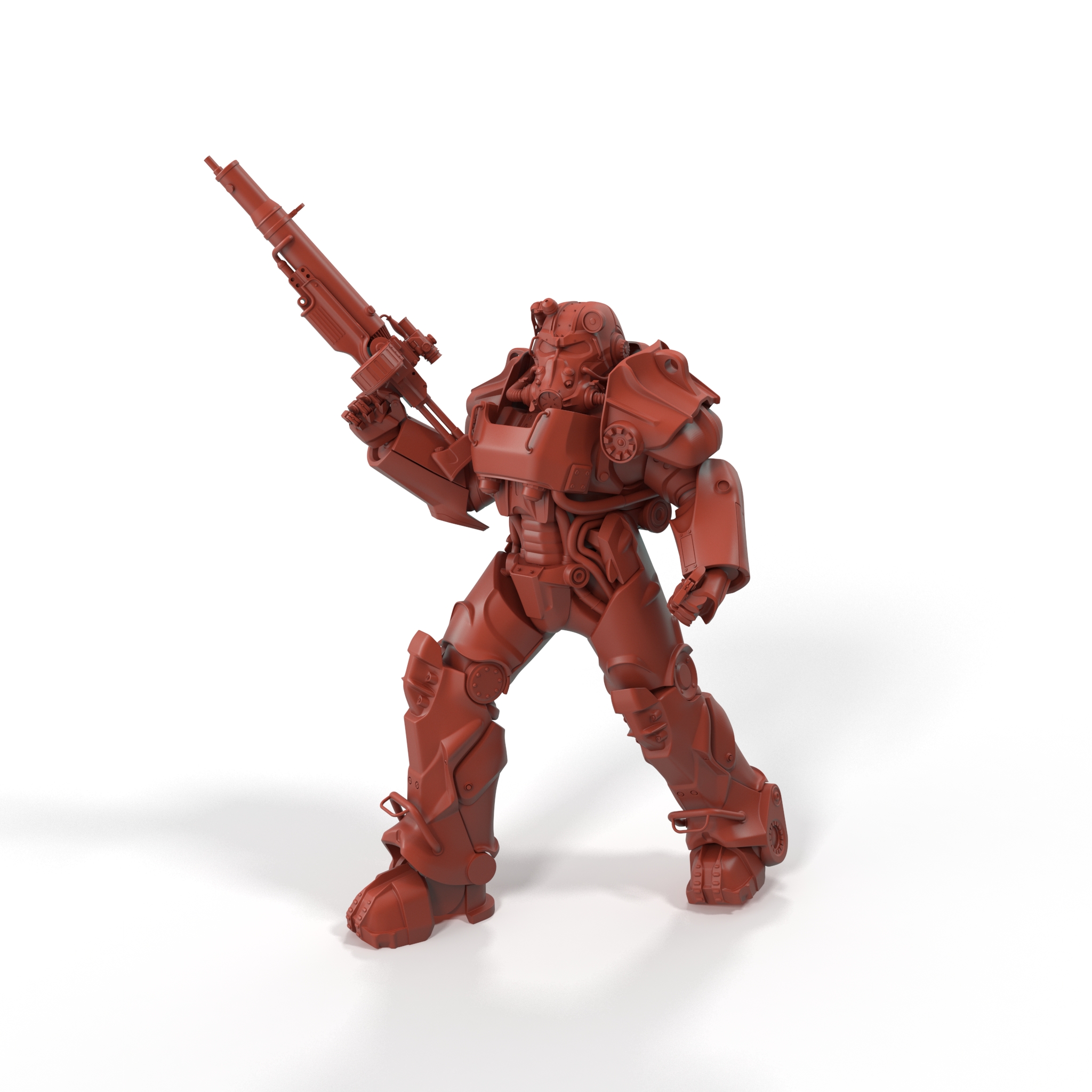 3D model Fallout Combat Infantry Armor Walking for 3D Print