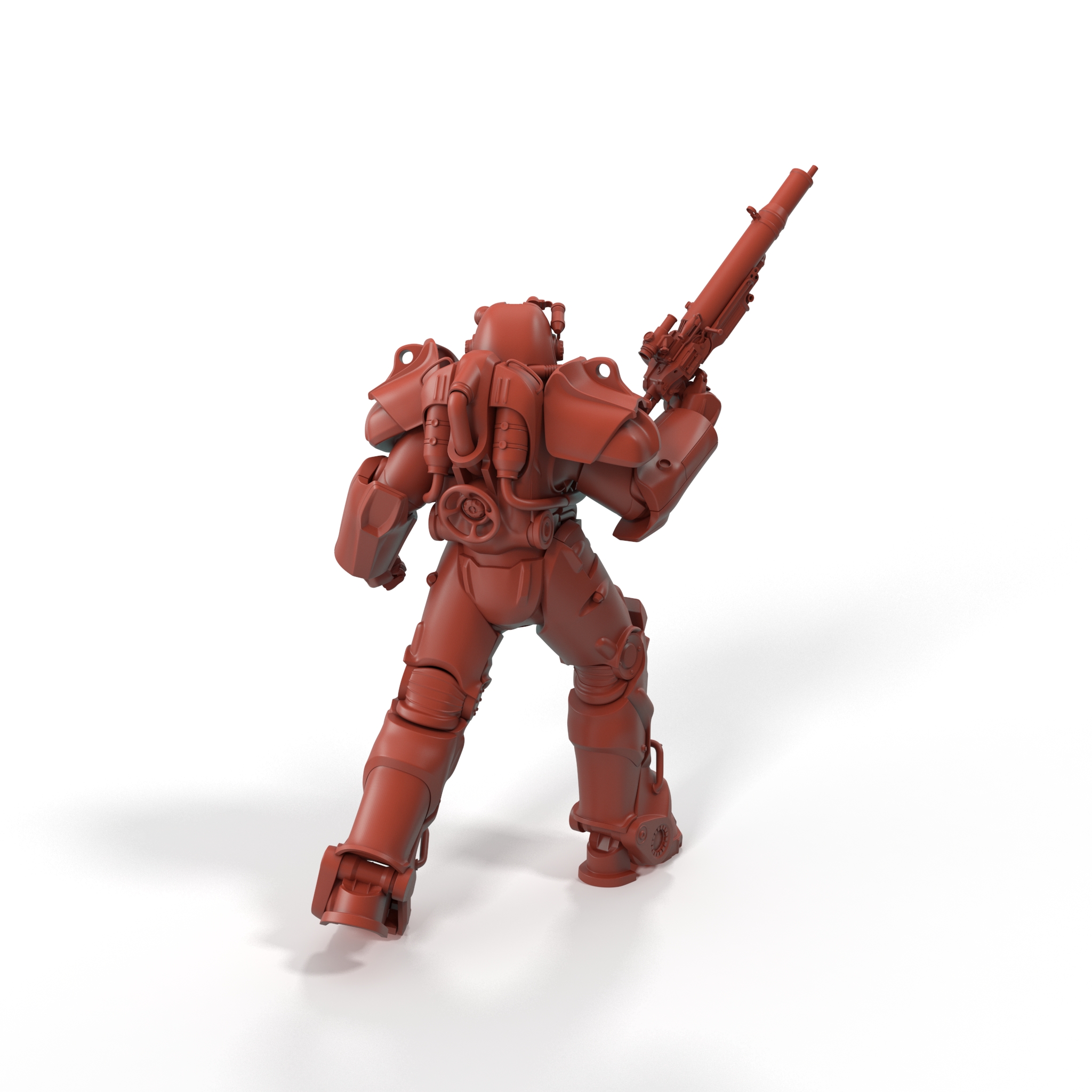 3D model Fallout Combat Infantry Armor Walking for 3D Print