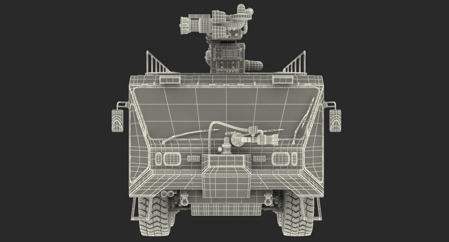 3D model Oshkosh Striker 4500 ARFF Airport Engine