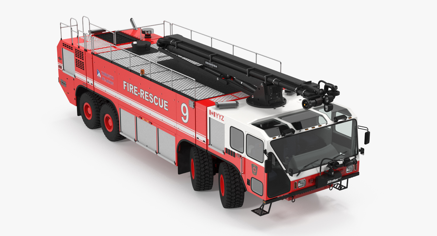 3D model Oshkosh Striker 4500 ARFF Airport Engine