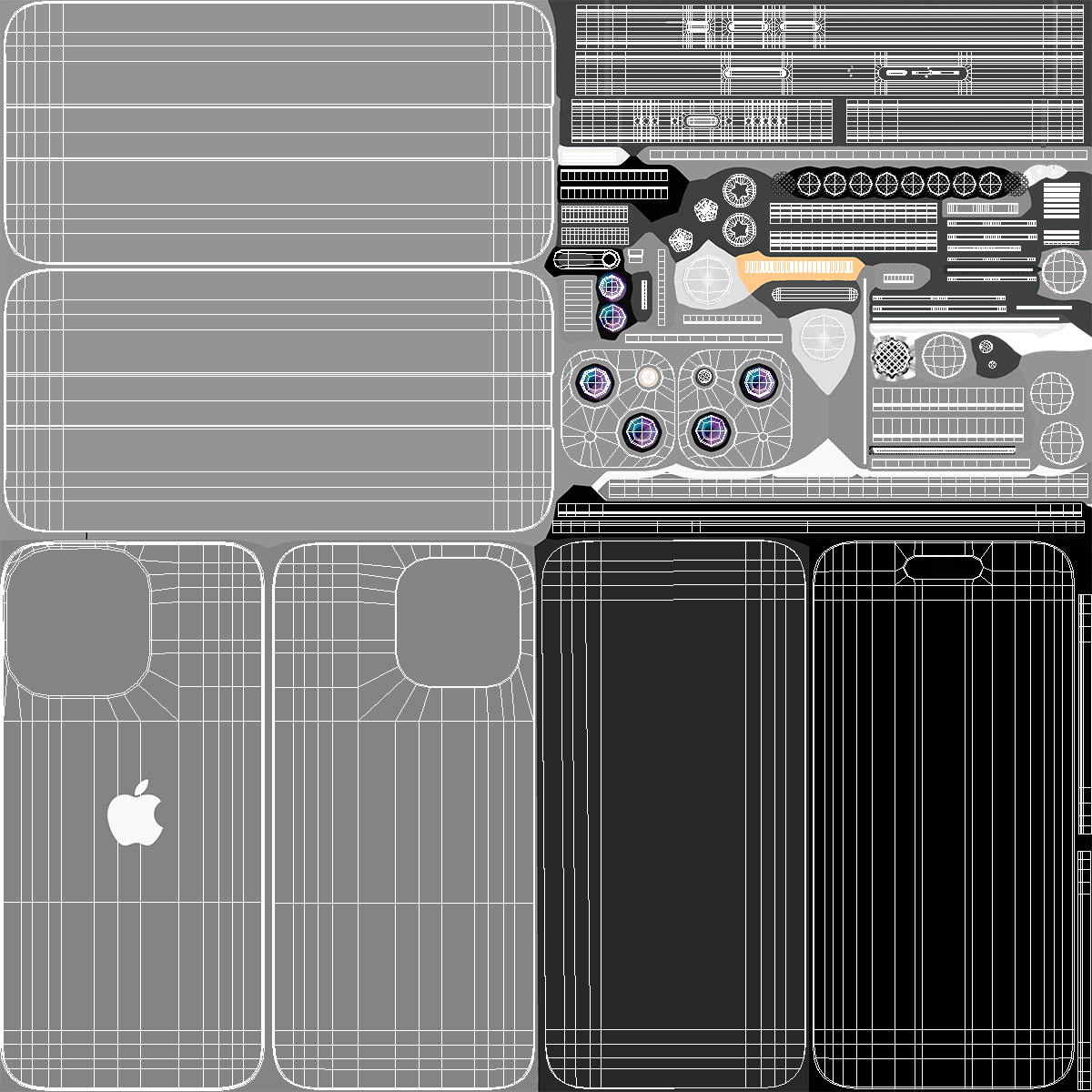 3D model Apple IPhone 15 Plus Black Unpacked