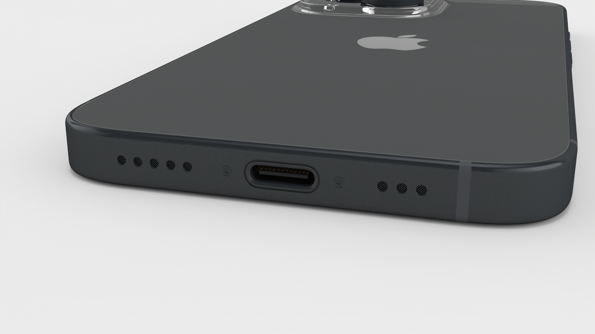 3D model Apple IPhone 15 Plus Black Unpacked