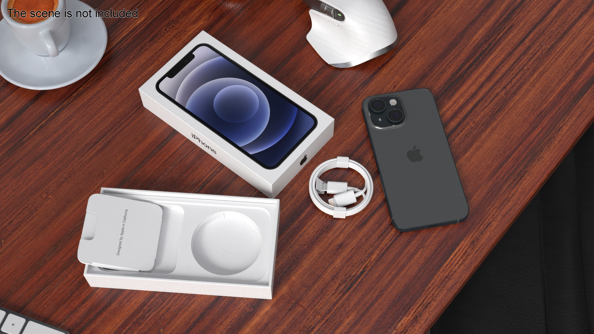 3D model Apple IPhone 15 Plus Black Unpacked