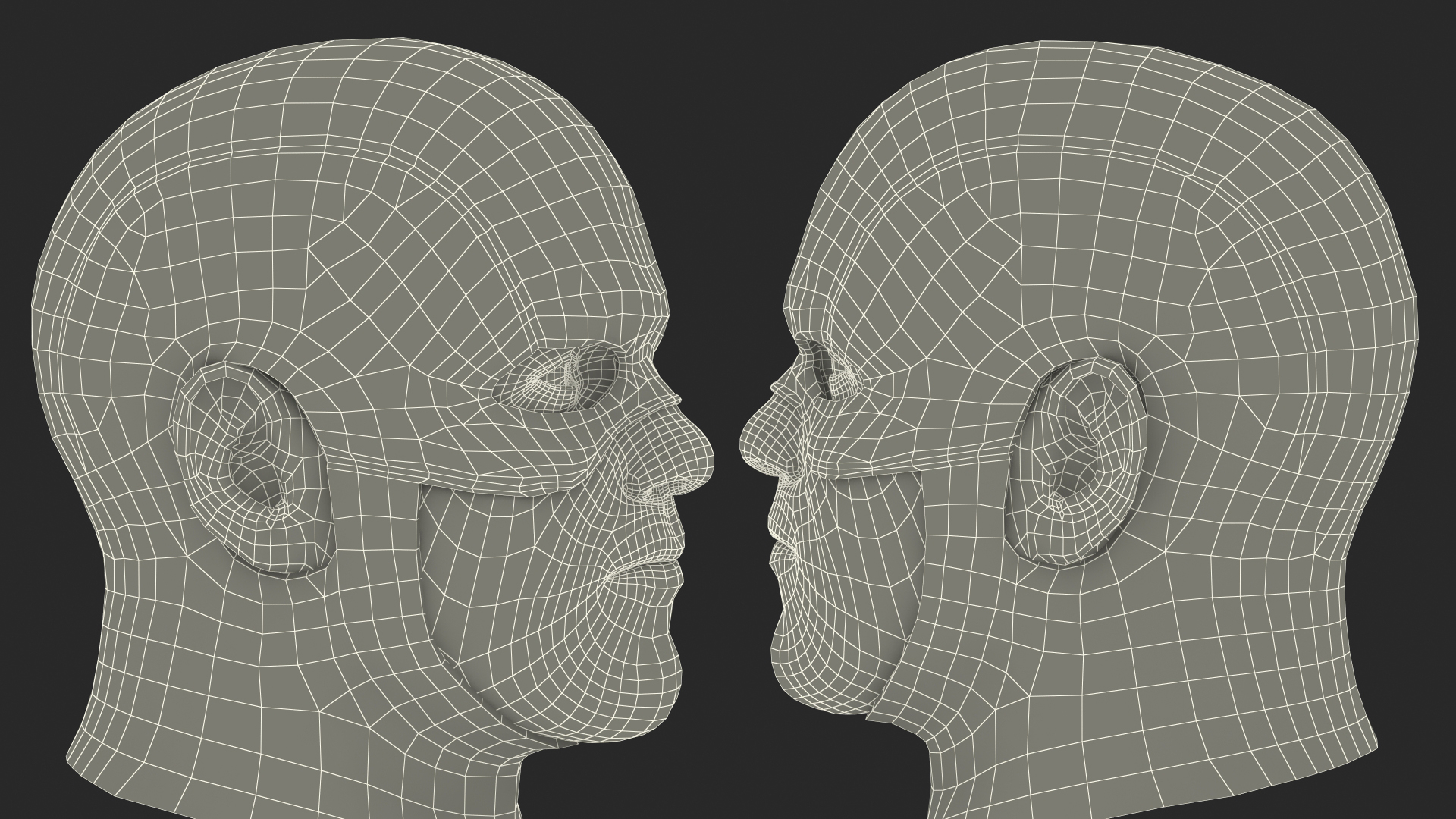 3D model Captain America Cartoon Head Rigged