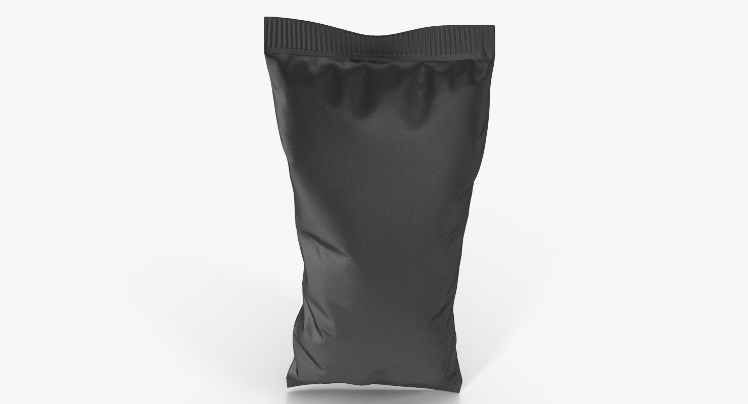 3D Small Foil Food Package model