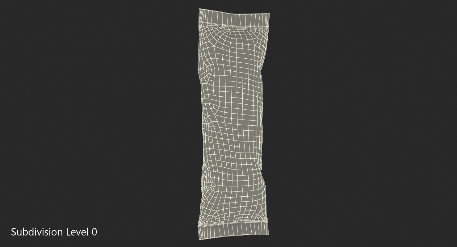 3D Small Foil Food Package model