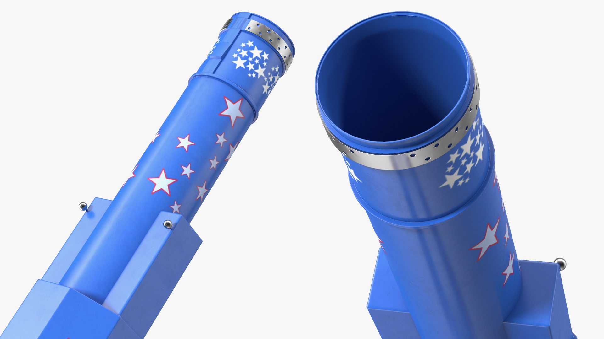 3D Human Cannonball Blue Rigged model