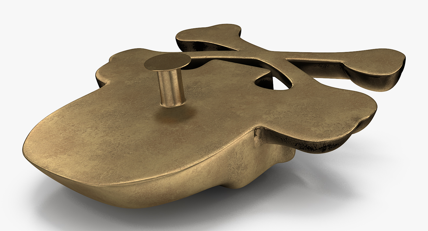 3D Skull and Bones Pirate Pin