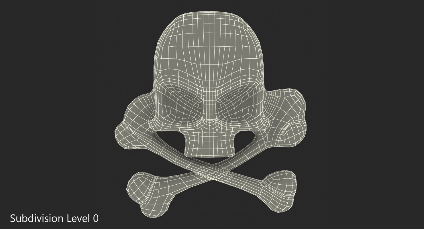 3D Skull and Bones Pirate Pin