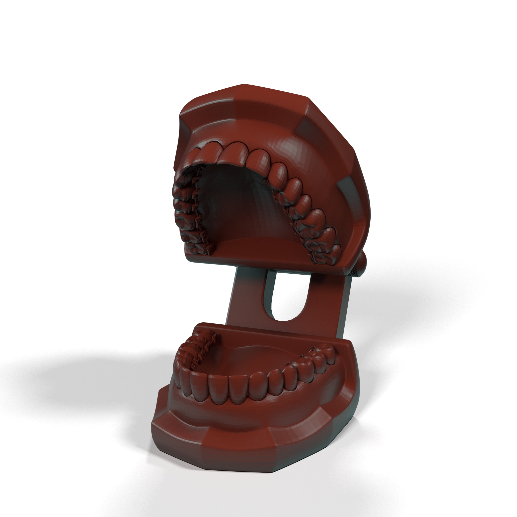 3D Lingual Braces on Typodont Teeth Model for 3D Print