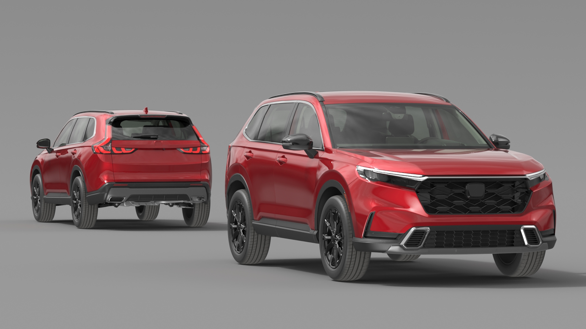 3D Urban SUV 2025 Red model