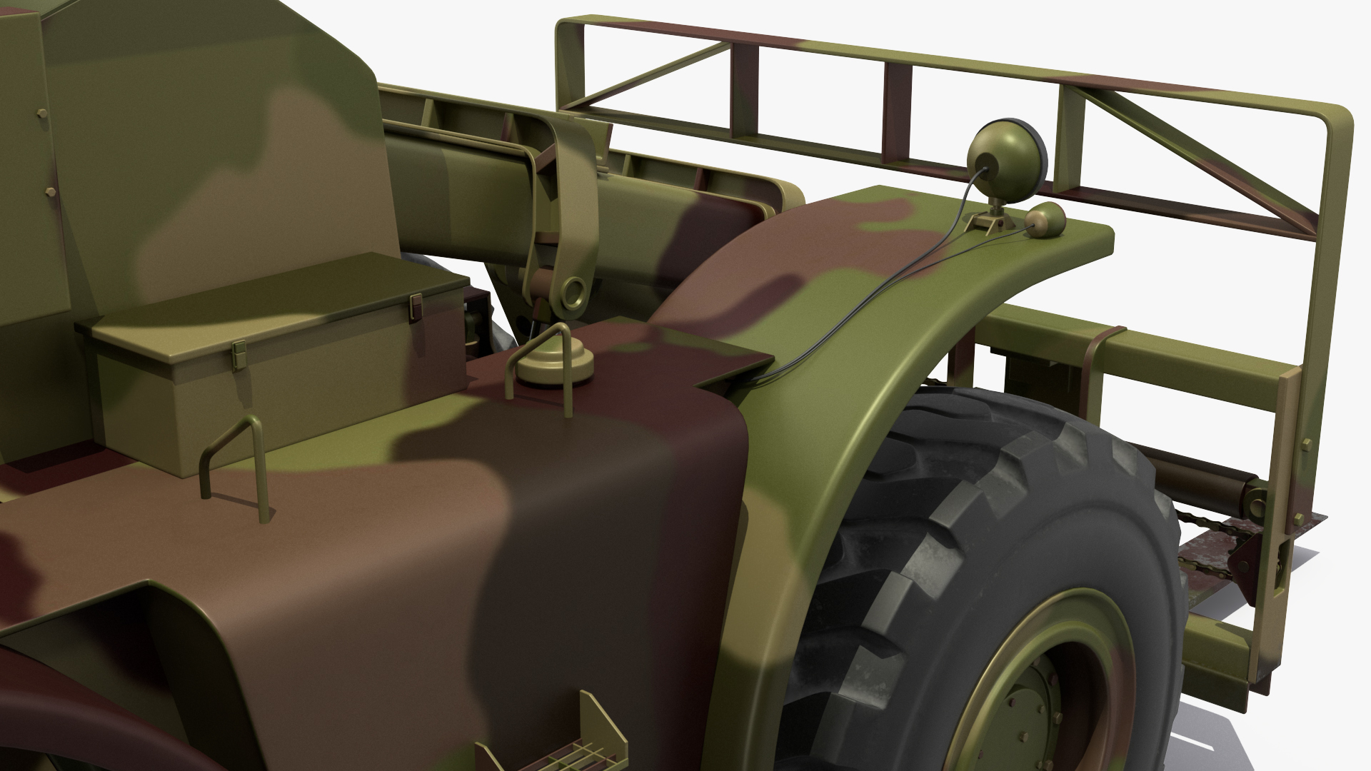 Pettibone Rough Terrain Camouflage Military Forklift 3D