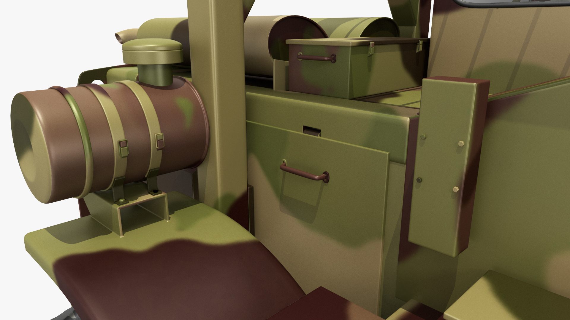 Pettibone Rough Terrain Camouflage Military Forklift 3D
