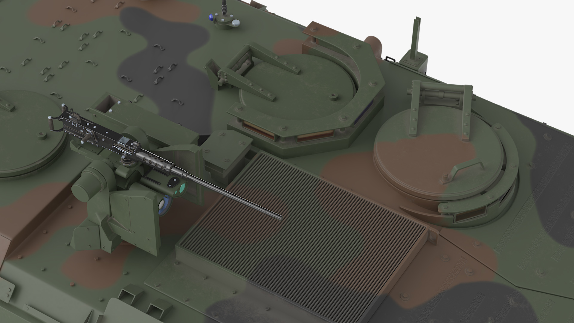 US Amphibious Combat Vehicle ACV Rigged 3D model