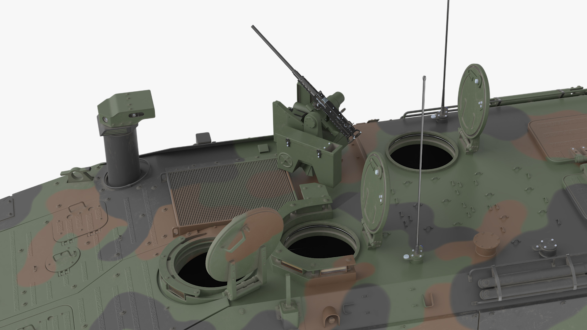 US Amphibious Combat Vehicle ACV Rigged 3D model
