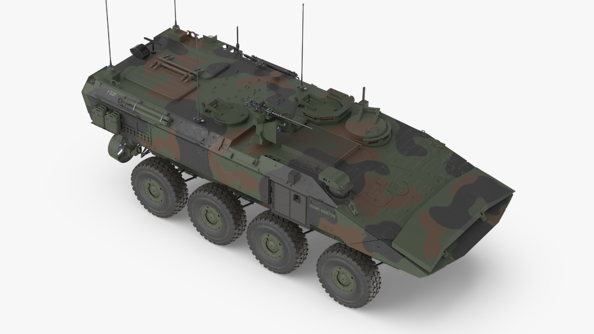 US Amphibious Combat Vehicle ACV Rigged 3D model