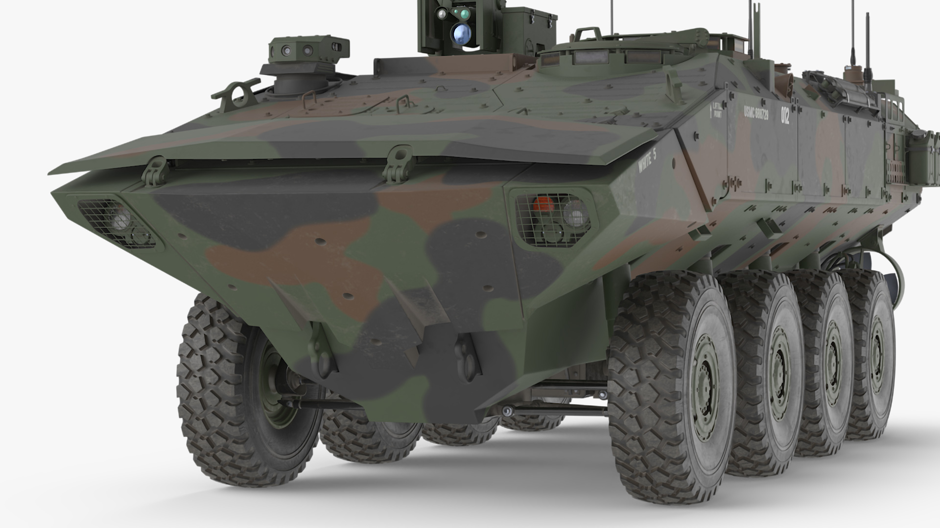 US Amphibious Combat Vehicle ACV Rigged 3D model