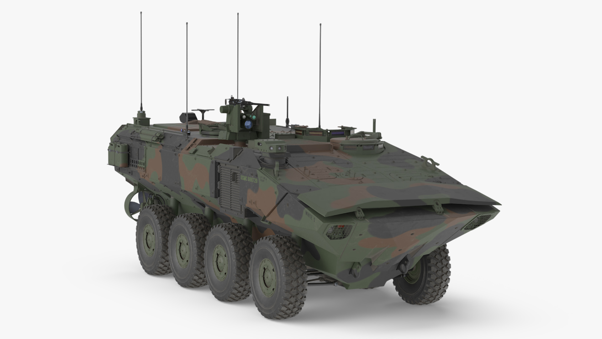 US Amphibious Combat Vehicle ACV Rigged 3D model