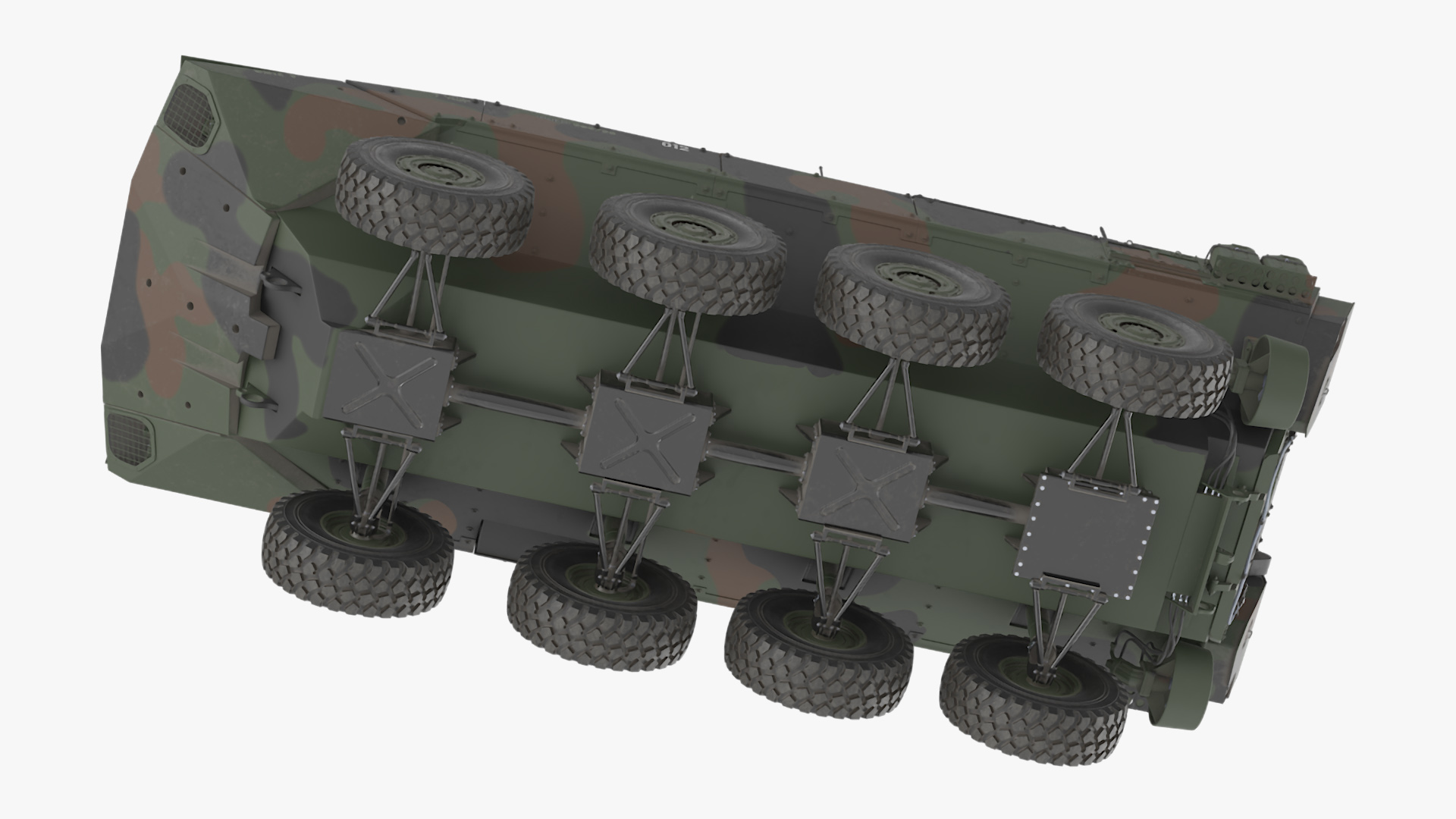 US Amphibious Combat Vehicle ACV Rigged 3D model