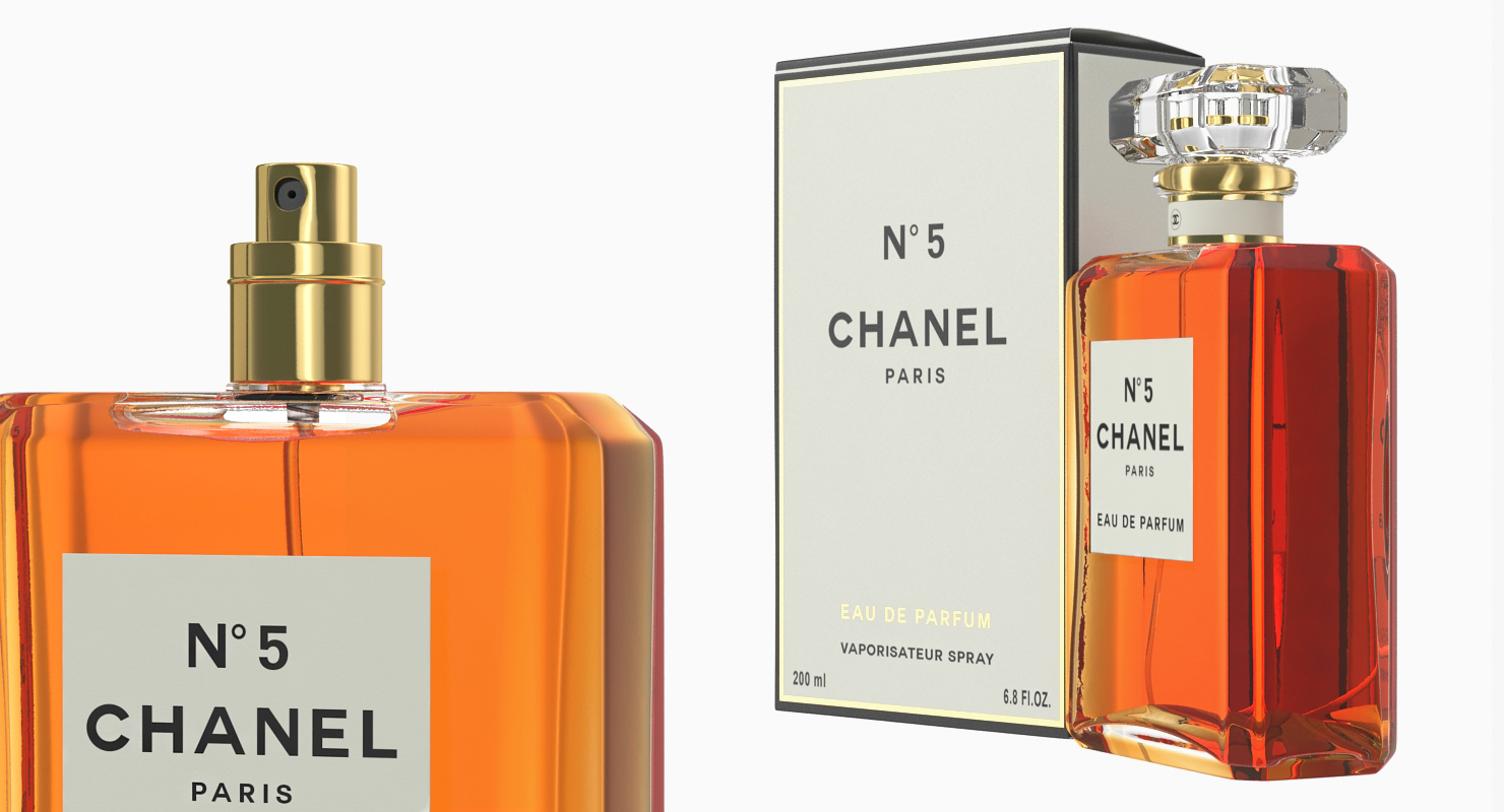 3D model Chanel No 5 Eau De Parfum Spray with Box