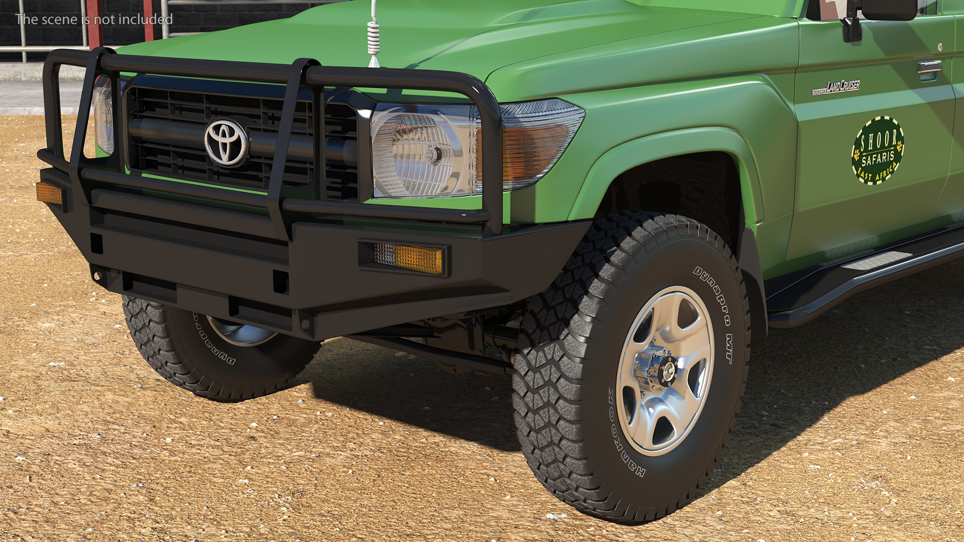 Toyota SUV with Fire Fighting Trailer 3D