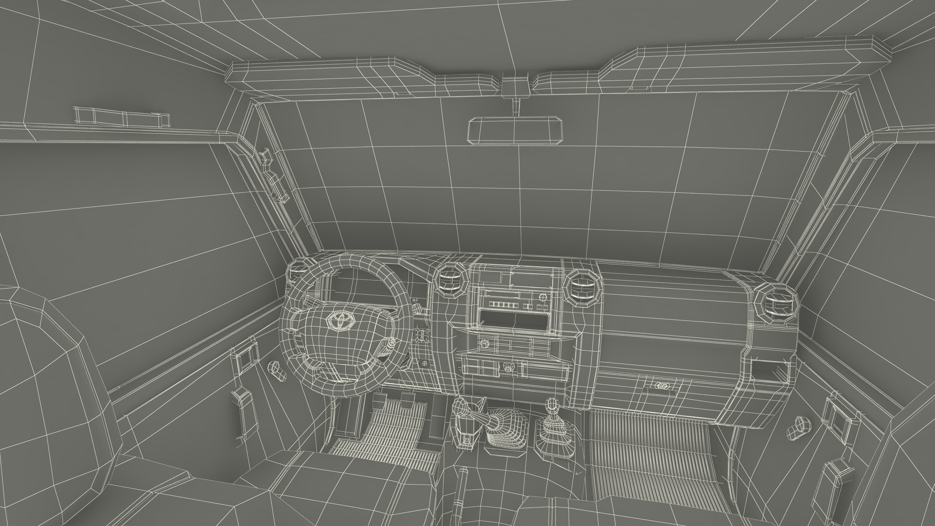Toyota SUV with Fire Fighting Trailer 3D