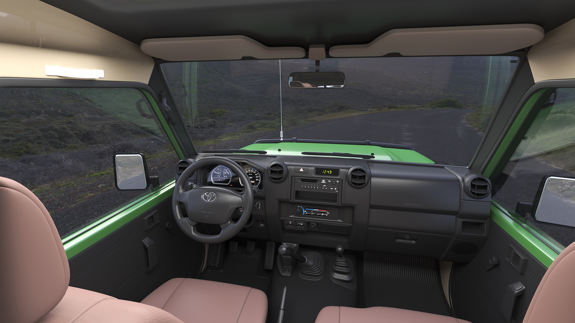 Toyota SUV with Fire Fighting Trailer 3D