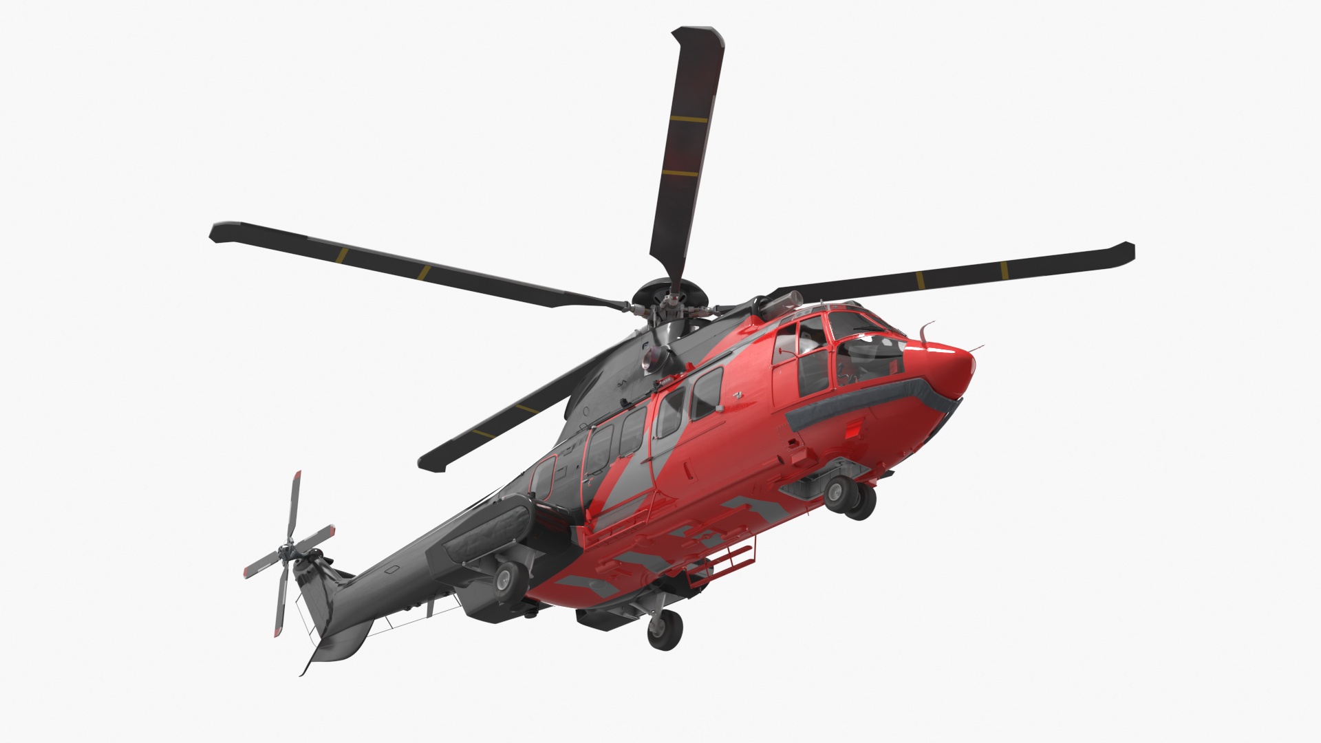 Commercial Passenger Helicopter with Interior, view 11