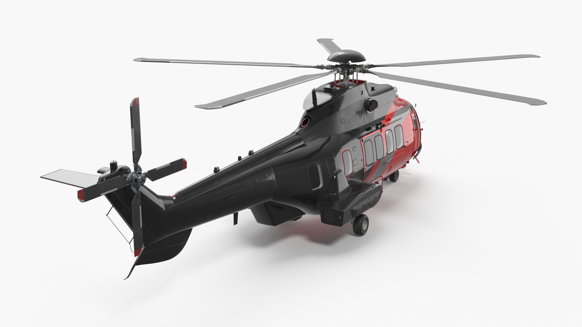 Commercial Passenger Helicopter with Interior, view 9