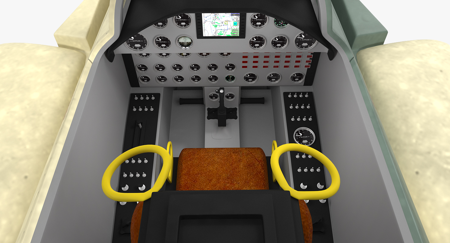 F 4E Kurnass Israeli Air Force 2 Rigged 3D model