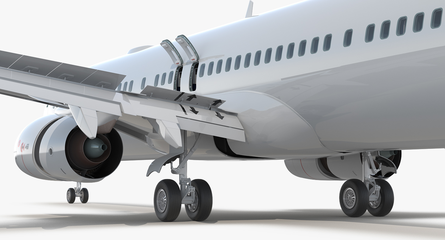 3D model Boeing 737 900 with Interior and Cockpit Generic Rigged