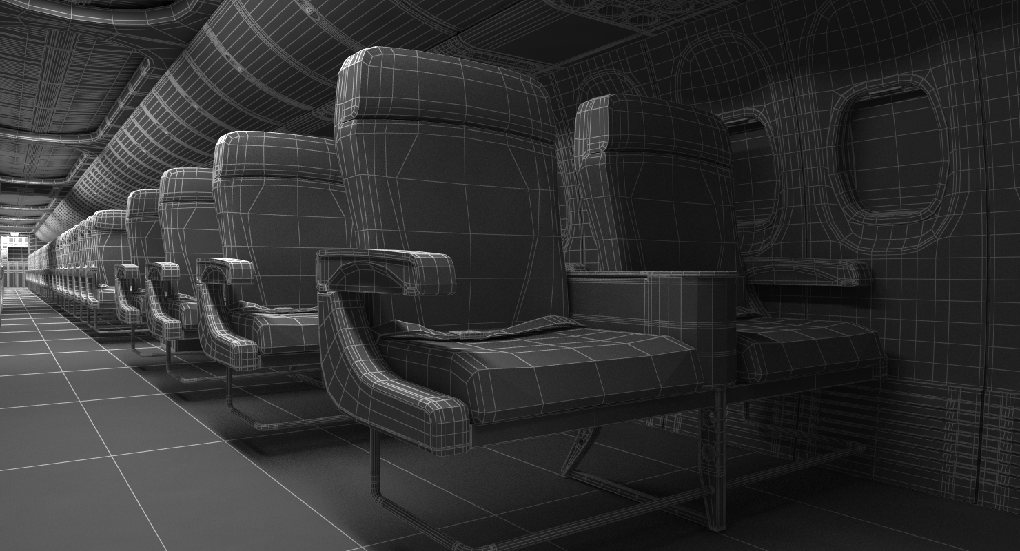 3D model Boeing 737 900 with Interior and Cockpit Generic Rigged
