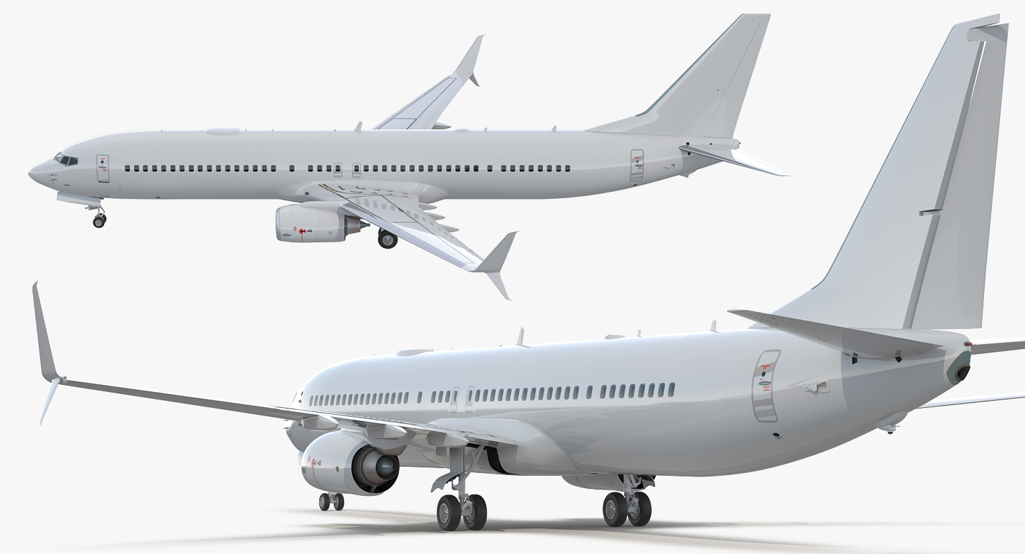 3D model Boeing 737 900 with Interior and Cockpit Generic Rigged