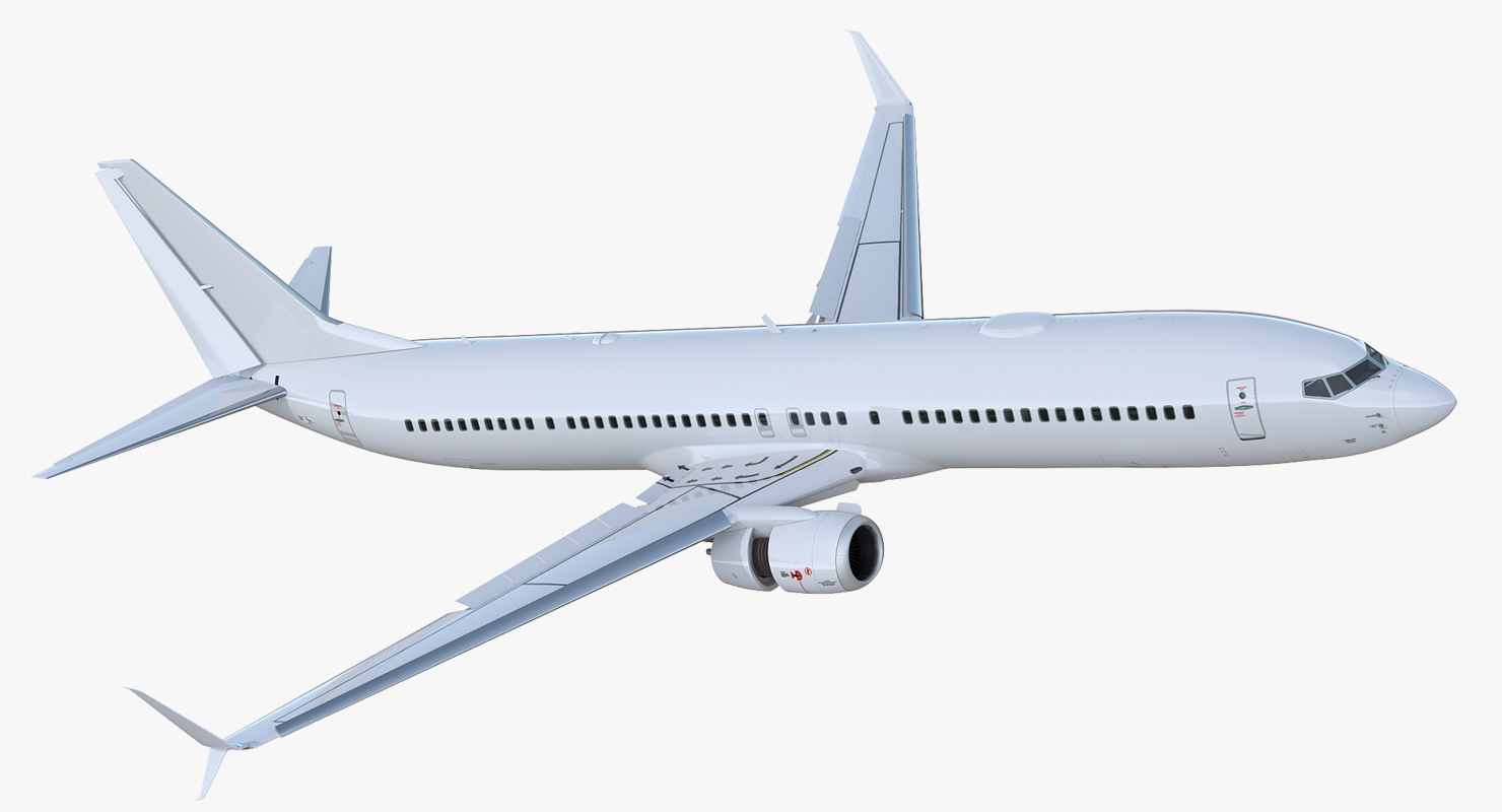 3D model Boeing 737 900 with Interior and Cockpit Generic Rigged