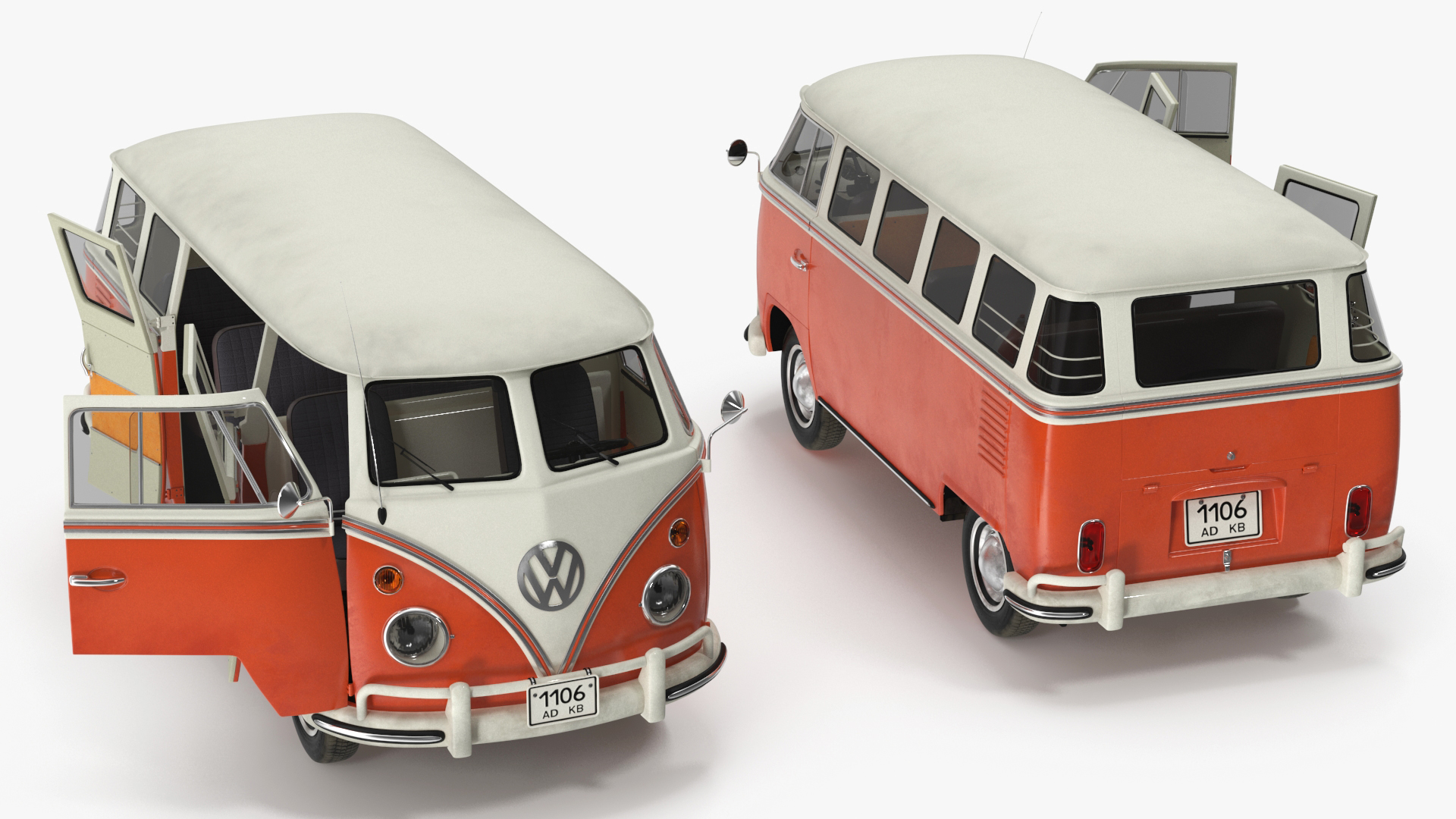 Volkswagen Type 2 T1 Bus 3D model
