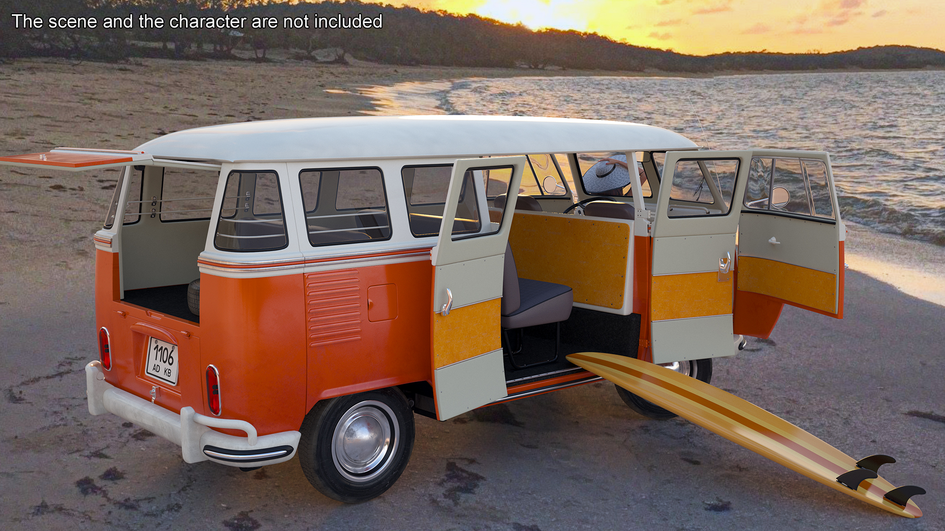 Volkswagen Type 2 T1 Bus 3D model