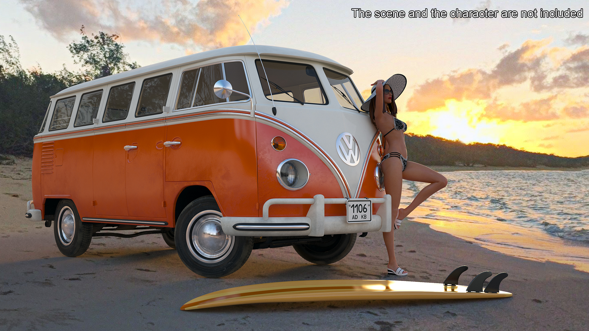 Volkswagen Type 2 T1 Bus 3D model