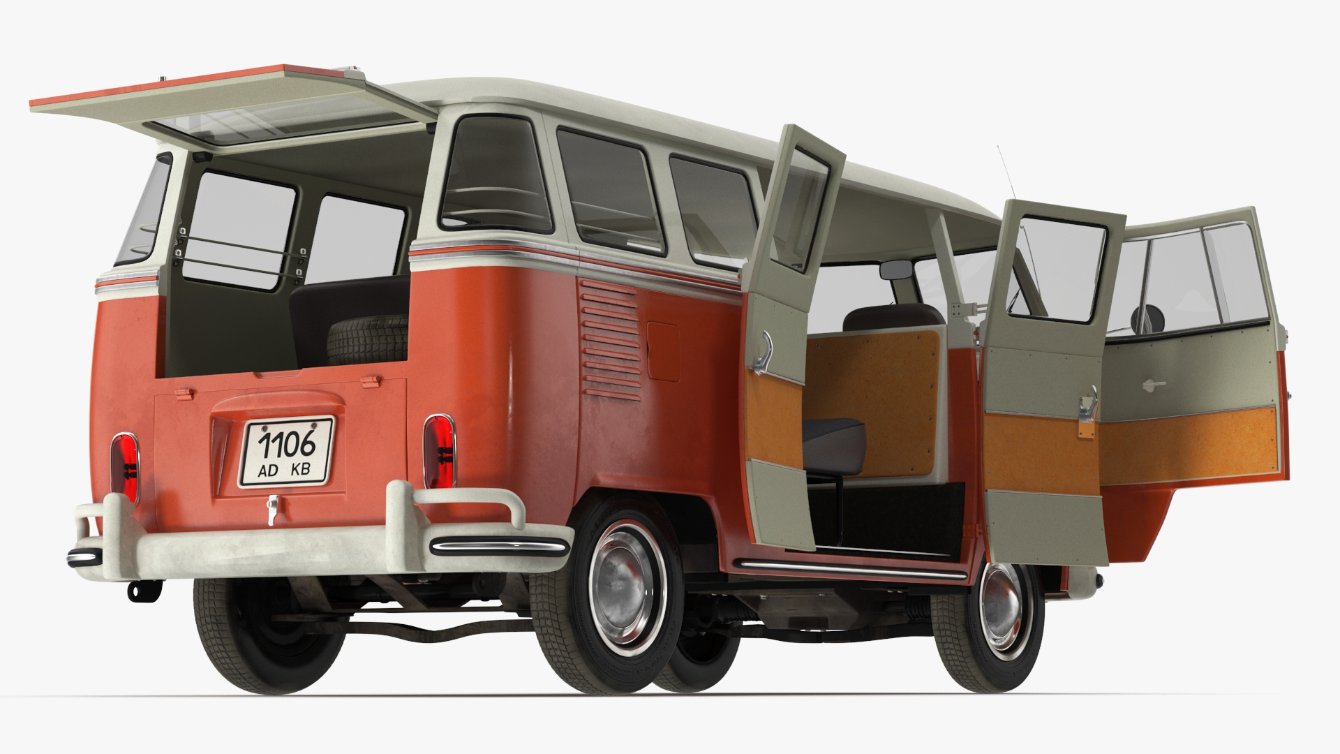 Volkswagen Type 2 T1 Bus 3D model