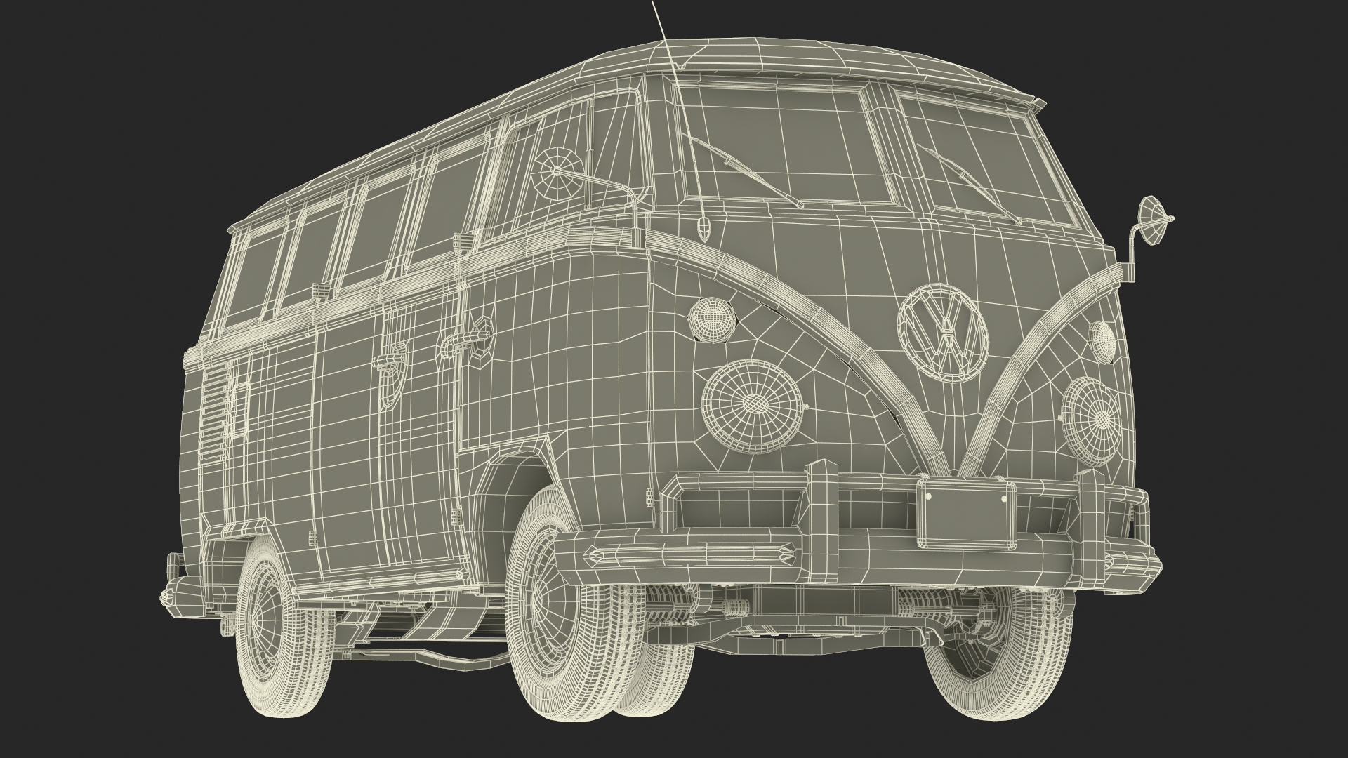 Volkswagen Type 2 T1 Bus 3D model