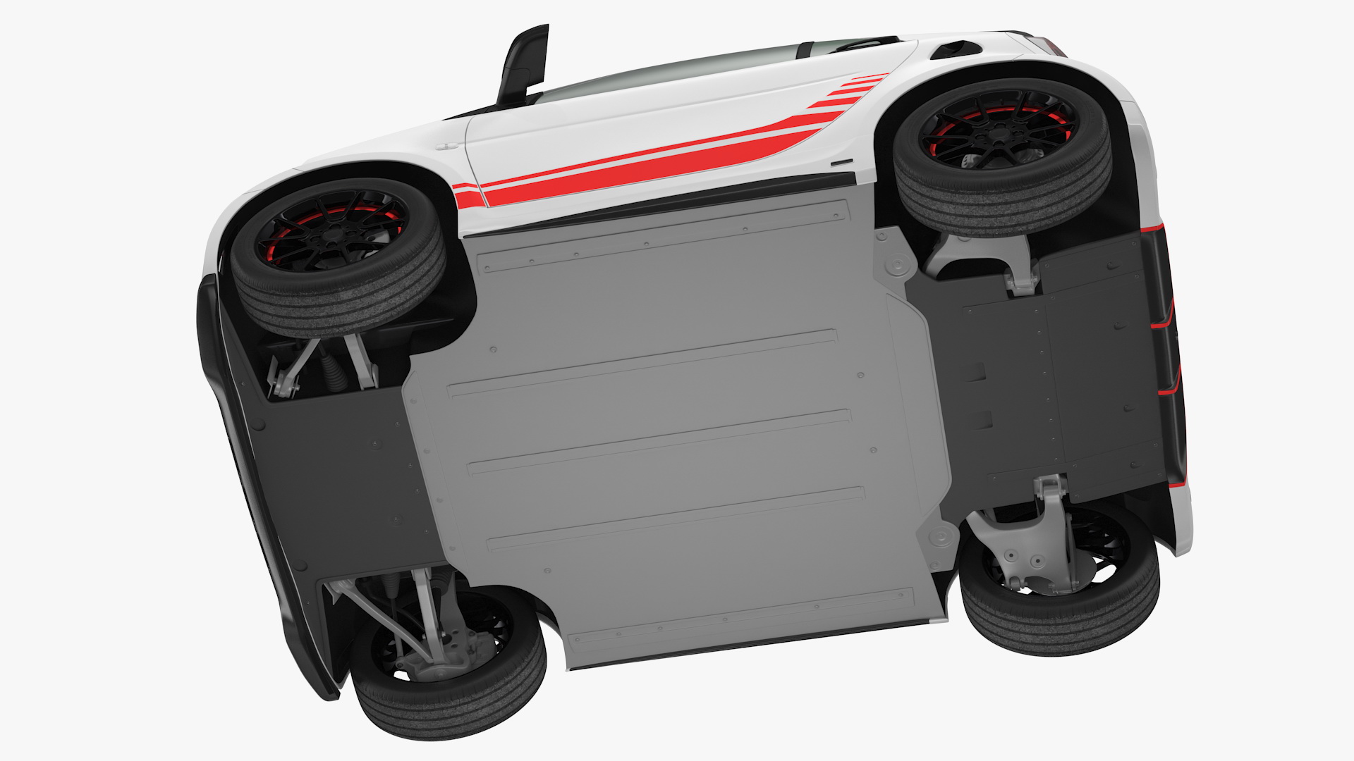 3D Electric Coupe Rigged