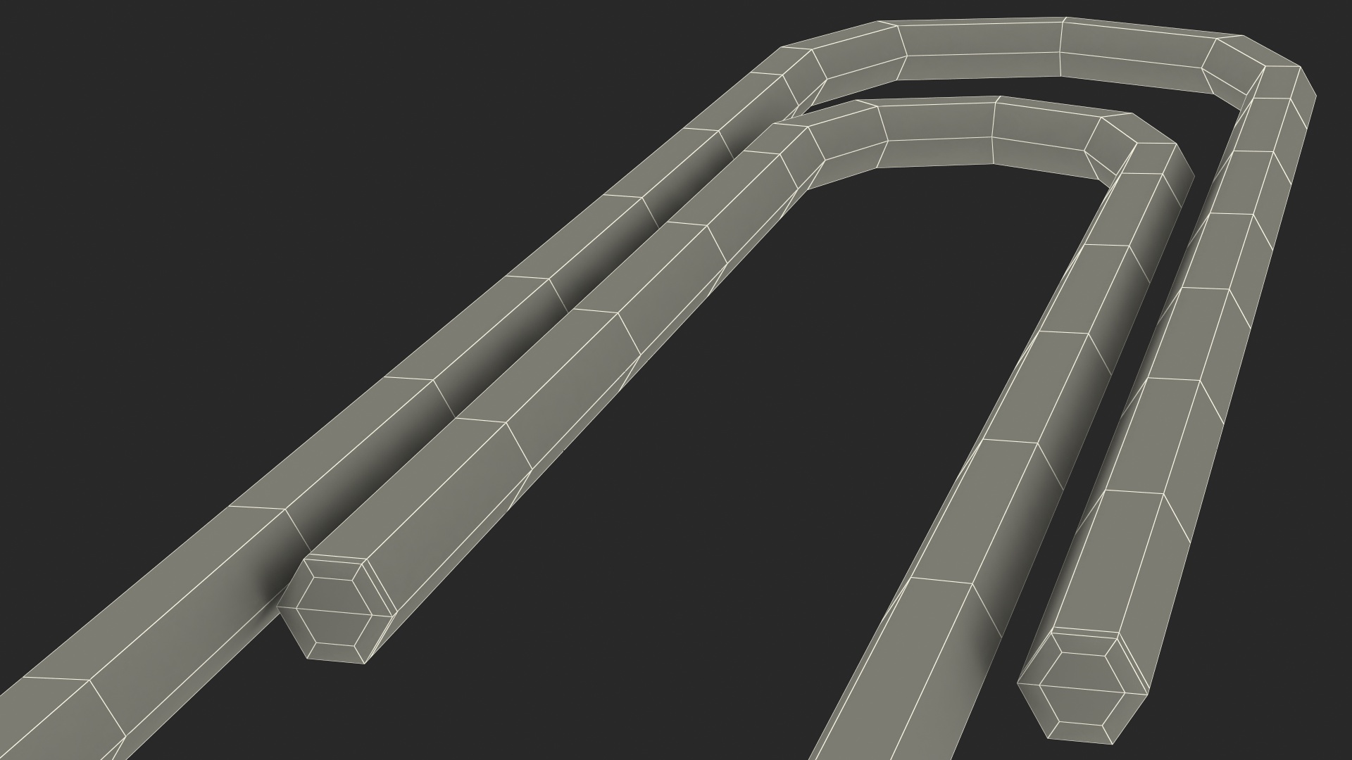 Paper Clip Oval Shape Metal 3D