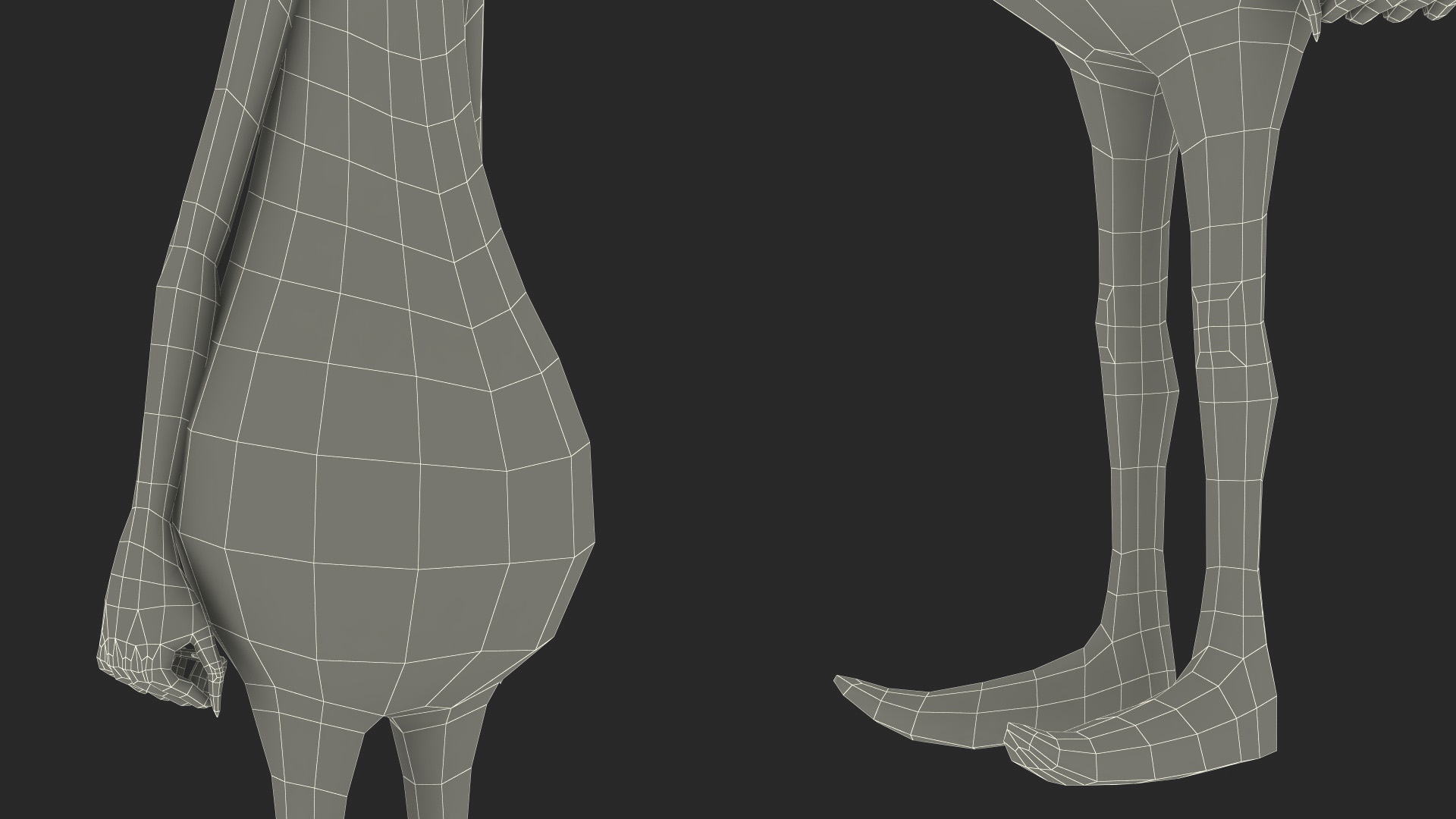 The Grinch Cartoon Character with Fur 3D